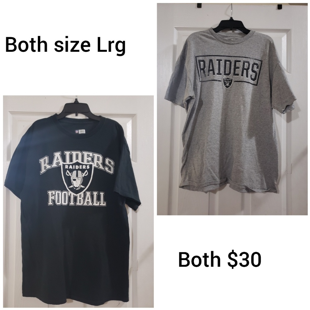 2.NFL Raiders T -shirts.